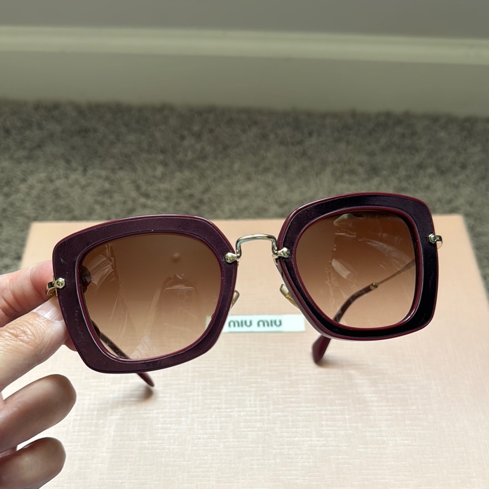 Miu Miu Brown Tortoiseshell Sunglasses Classic Accessories